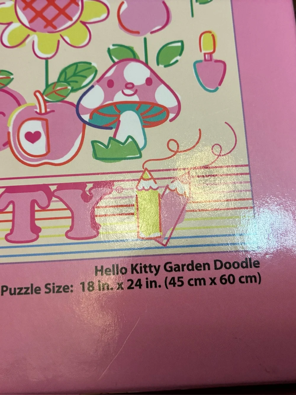 Hello Kitty Pink Floral 300-Piece Puzzle